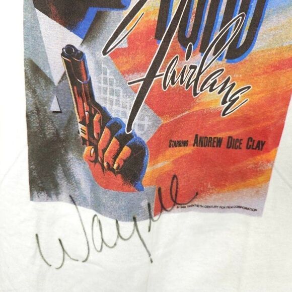 Ford Fairline T Shirt Mens Size Large Vintage 80s 1989 SIGNED By Wayne Newton - Picture 3 of 8